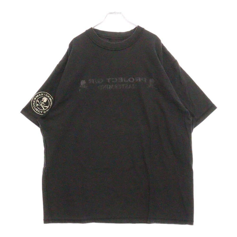 PROJECT G/R(プロジェクトジーアール) 25SS×mastermind JAPAN INSIDE OUT T-SHIRTS マスターマインドジャパン インサイドアウトロゴ半袖Tシャツ PG25SSMJ01 ブラック