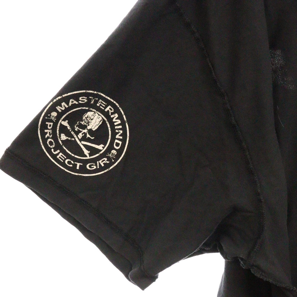 PROJECT G/R(プロジェクトジーアール) 25SS×mastermind JAPAN INSIDE OUT T-SHIRTS マスターマインドジャパン インサイドアウトロゴ半袖Tシャツ PG25SSMJ01 ブラック