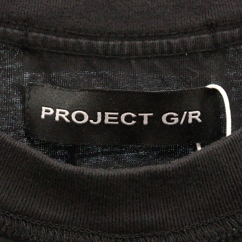 PROJECT G/R(プロジェクトジーアール) 25SS×mastermind JAPAN INSIDE OUT T-SHIRTS マスターマインドジャパン インサイドアウトロゴ半袖Tシャツ PG25SSMJ01 ブラック