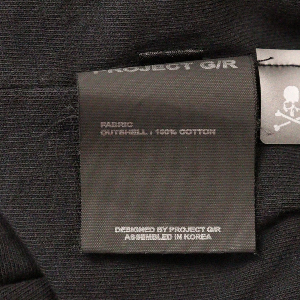 PROJECT G/R(プロジェクトジーアール) 25SS×mastermind JAPAN INSIDE OUT T-SHIRTS マスターマインドジャパン インサイドアウトロゴ半袖Tシャツ PG25SSMJ01 ブラック