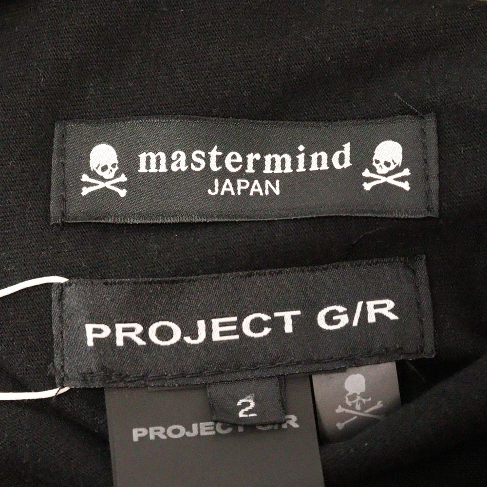 PROJECT G/R(プロジェクトジーアール) 25SS×mastermind JAPAN TWO FACED OUTSEAM T-SHIRT マスターマインドジャパン ツーフェイスアウトシーム 半袖Tシャツ PG25SSMJ02 ブラック/カーキ