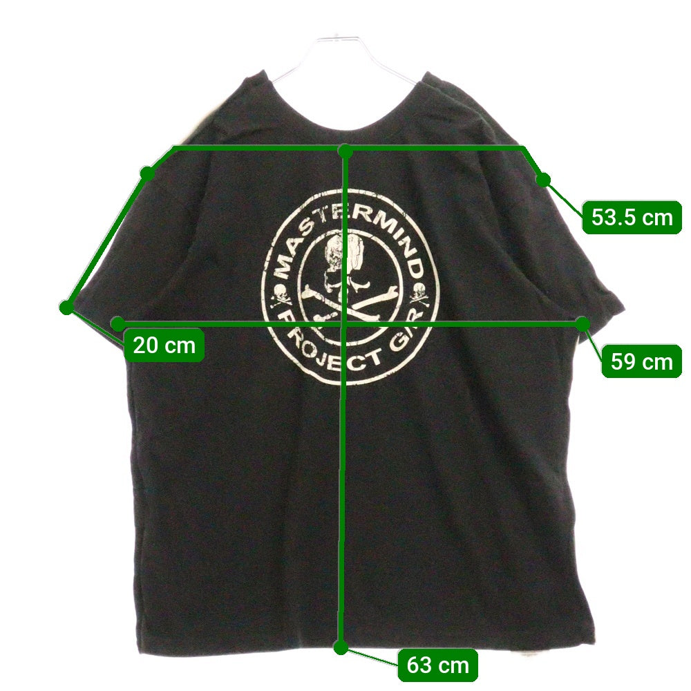 PROJECT G/R(プロジェクトジーアール) 25SS×mastermind JAPAN TWO FACED OUTSEAM T-SHIRT マスターマインドジャパン ツーフェイスアウトシーム 半袖Tシャツ PG25SSMJ02 ブラック/カーキ
