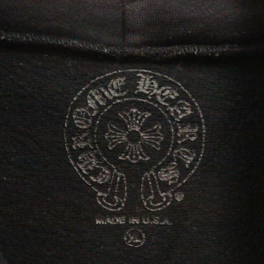 CHROME HEARTS(クロムハーツ) SWTSHRT PLVR アームロゴプリントプルオーバーパーカー ブラック