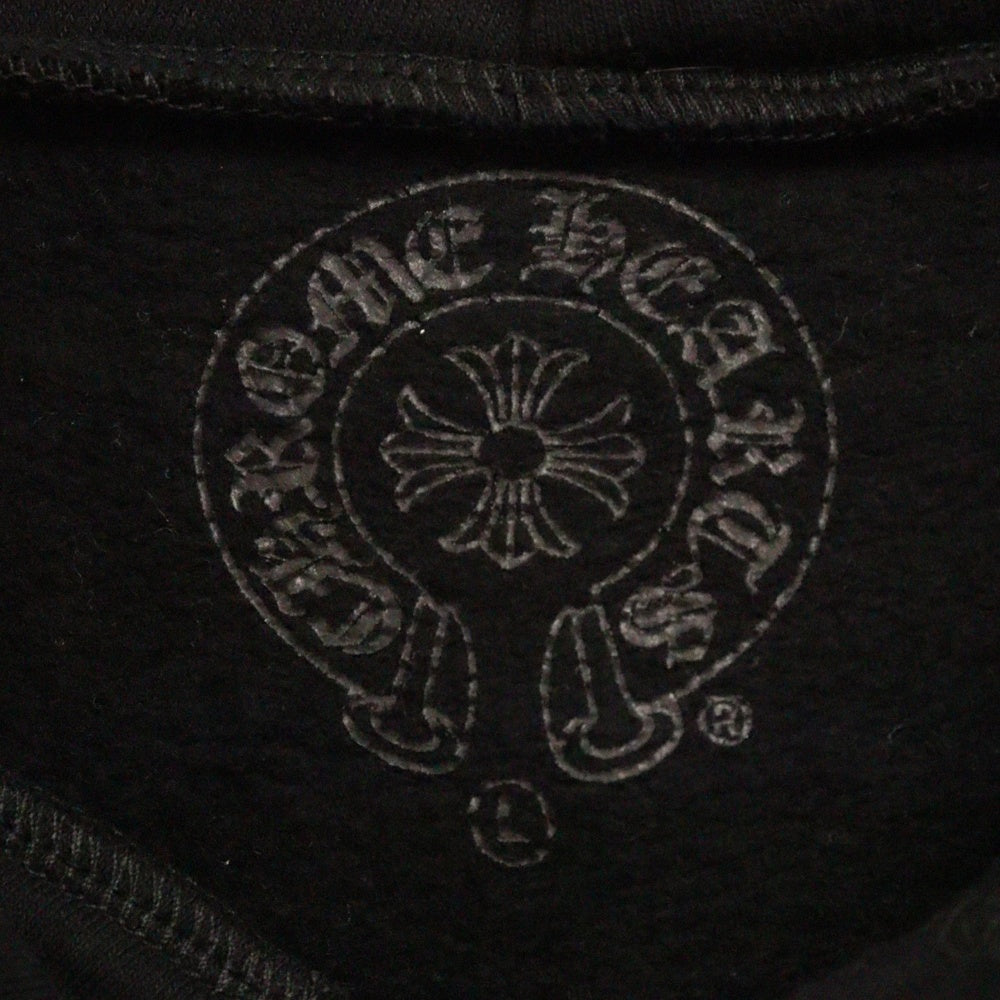 CHROME HEARTS(クロムハーツ) SWTSHRT PLVR アームロゴプリントプルオーバーパーカー ブラック