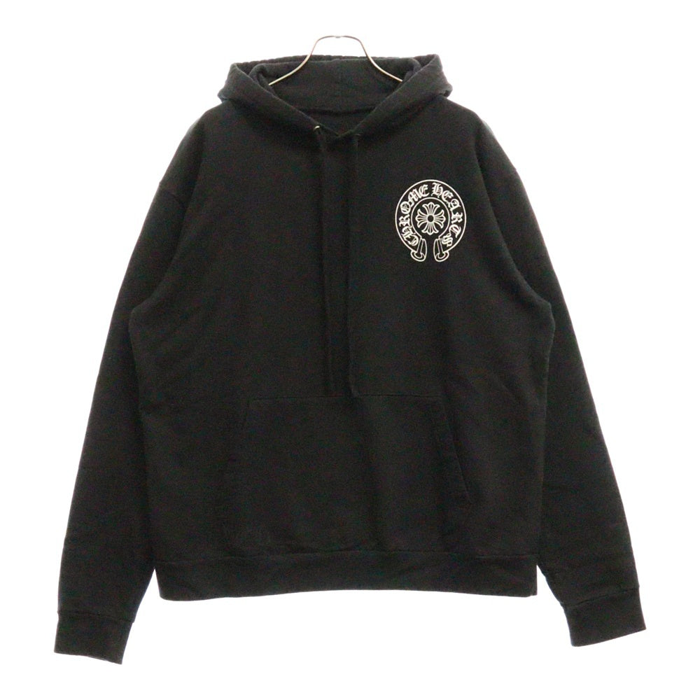 CHROME HEARTS(クロムハーツ) SWTSHRT PLVR プルオーバーパーカー 大阪限定ホースシュープリントプルオーバーパーカー ブラック