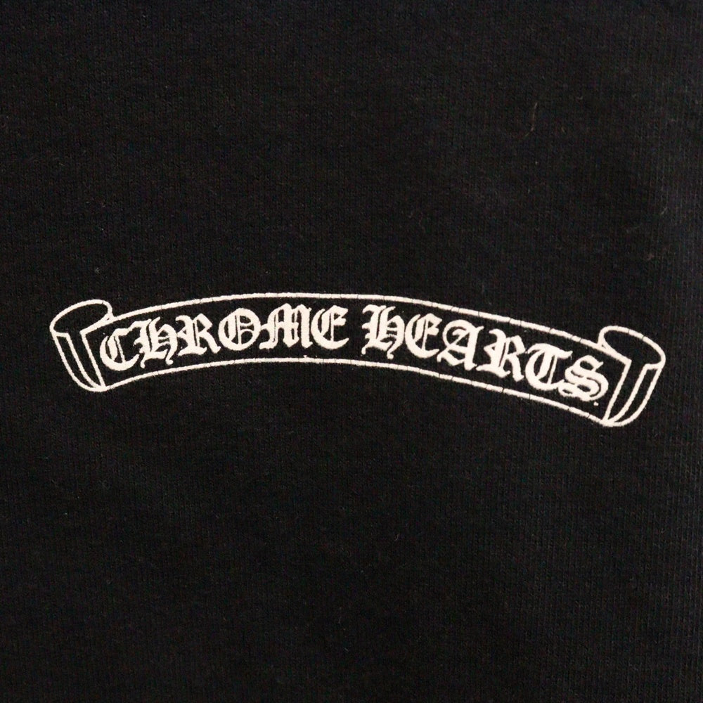 CHROME HEARTS(クロムハーツ) Las Vegas Limited SWTSHRT PLVR ラスベガスリミテッド バックプリント プルオーバーパーカー ブラック