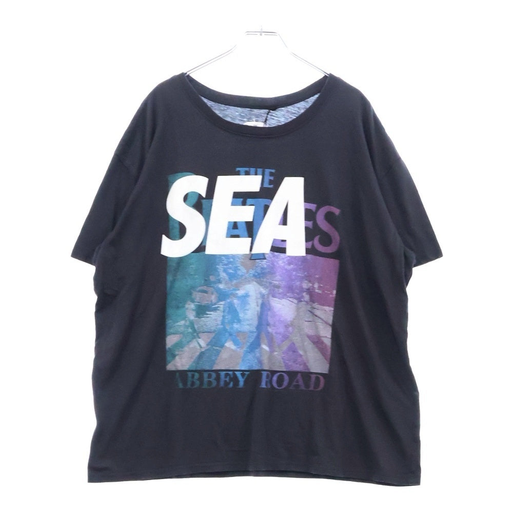 WIND AND SEA(ウィンダンシー) BEATLES VINTAGE AND SEA TEE ビートルズ ヴィンテージプリント半袖Tシャツ グレー