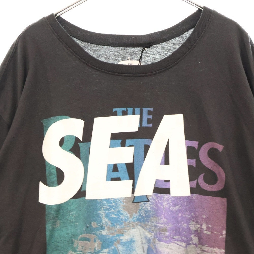 WIND AND SEA(ウィンダンシー) BEATLES VINTAGE AND SEA TEE ビートルズ ヴィンテージプリント半袖Tシャツ グレー