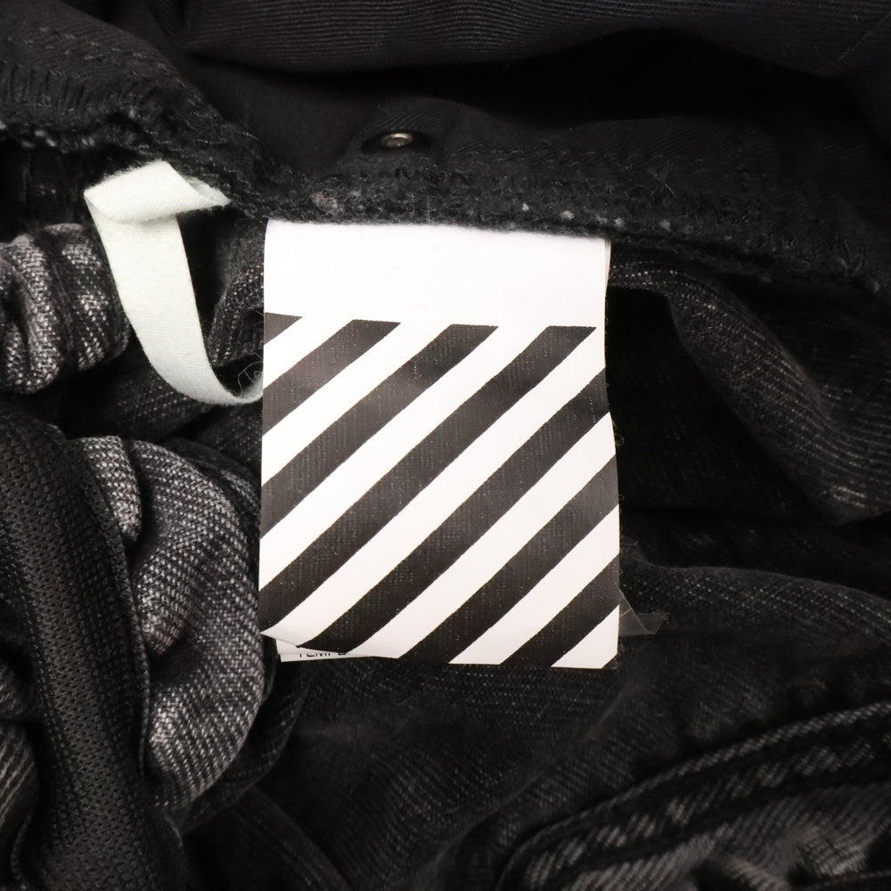 OFF-WHITE(オフホワイト) ベルト付き デニムパンツ OMYA005R20E54027 ブラック