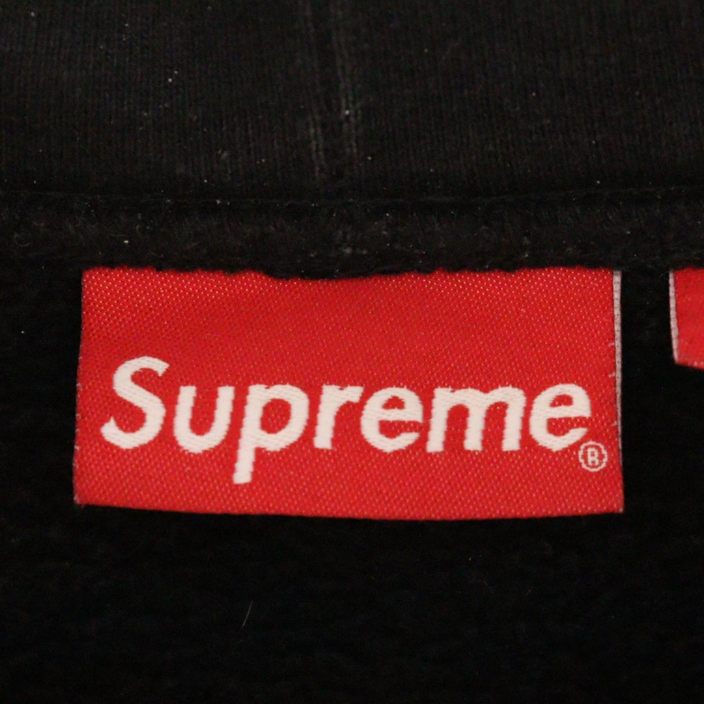 SUPREME(シュプリーム) 22AW Rhinestone Shadow Hooded Sweatshirt ラインストーン シャドウ プルオーバーフーディ ブラック