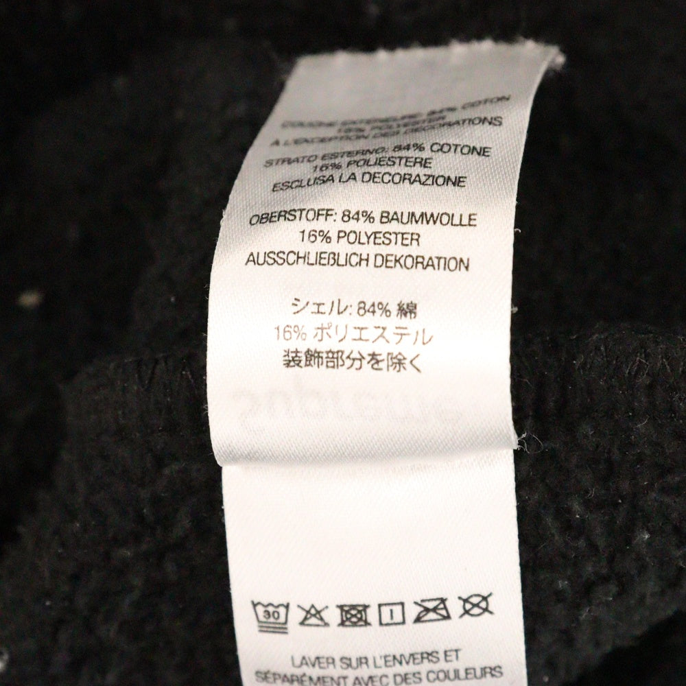 SUPREME(シュプリーム) 22AW Rhinestone Shadow Hooded Sweatshirt ラインストーン シャドウ プルオーバーフーディ ブラック