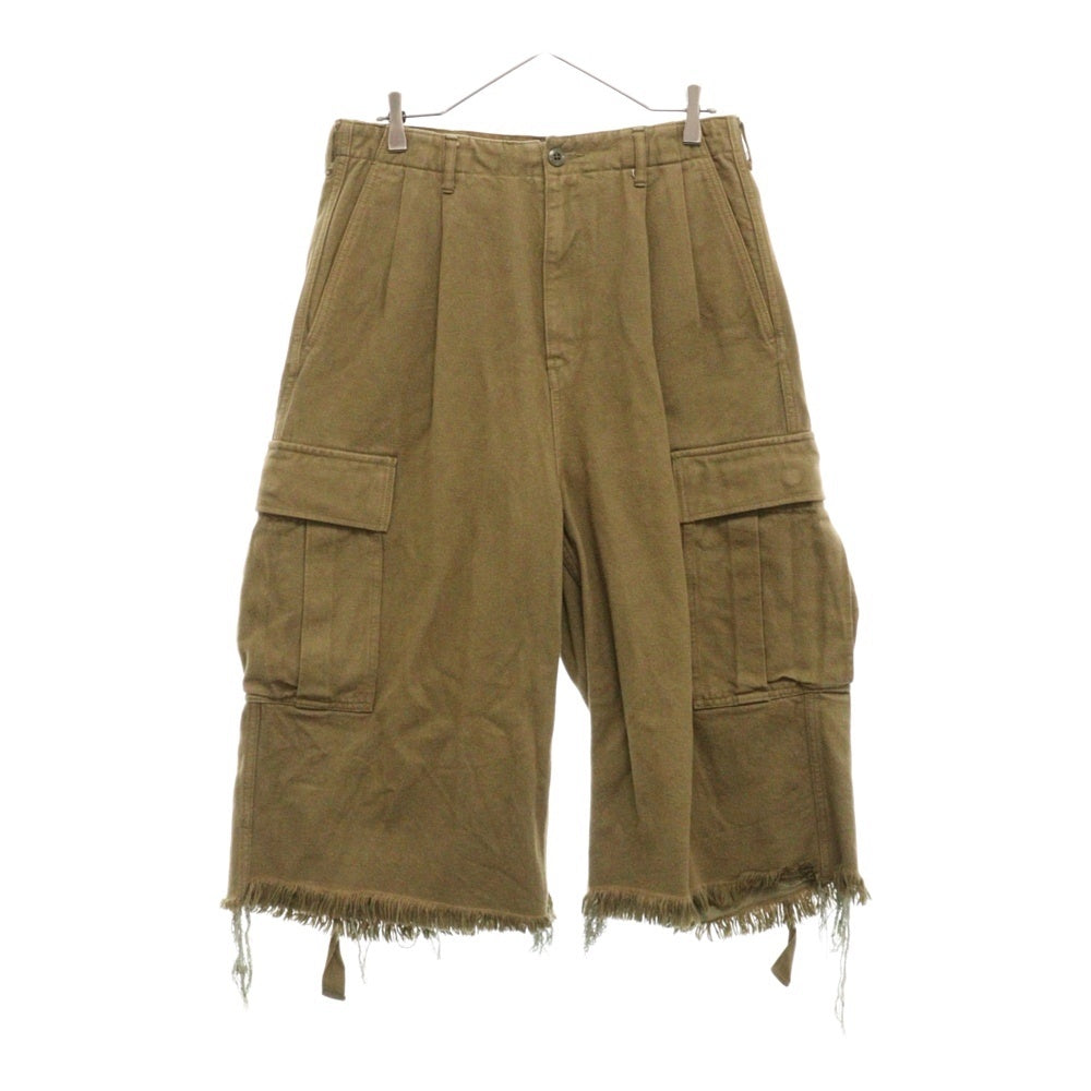 doublet(ダブレット) 22SS SILK TWILL MILITARY PANTS 22SS15PT173 ミリタリーショートパンツ カーキ
