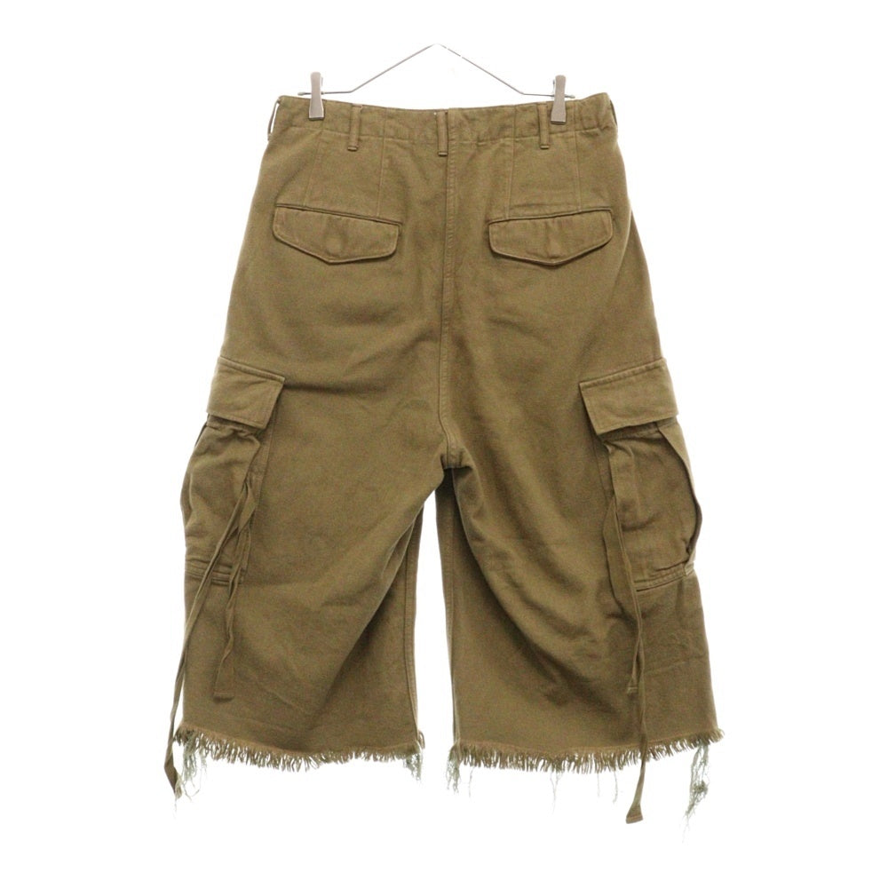 doublet(ダブレット) 22SS SILK TWILL MILITARY PANTS 22SS15PT173 ミリタリーショートパンツ カーキ