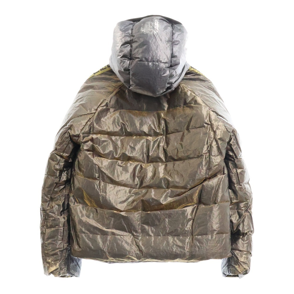 FENDI(フェンディ) FF LOGO REVERSIBLE PUFFER JACKET FAA659 A9Q3 ズッカ柄 リバーシブル パファージャケット アウター ダークグレー/ダークゴールド