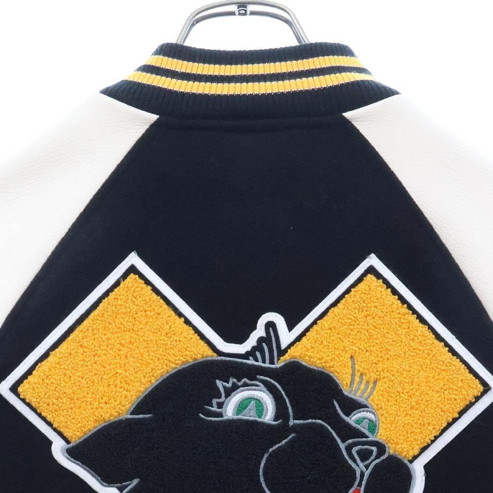 NIKE(ナイキ) ×PATTA VARSITY JACKET パタ バーシティジャケット スタジャン FJ3107-010 ブラック/ホワイト/イエロー