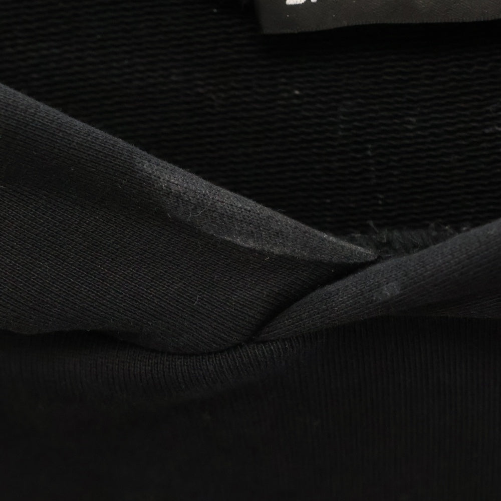 BALENCIAGA(バレンシアガ) 20SS Uniform Credit Card Logo Hoodie ユニフォームクレジットカードロゴプリント プルオーバーフーディパーカー 620973 TIV80 ブラック
