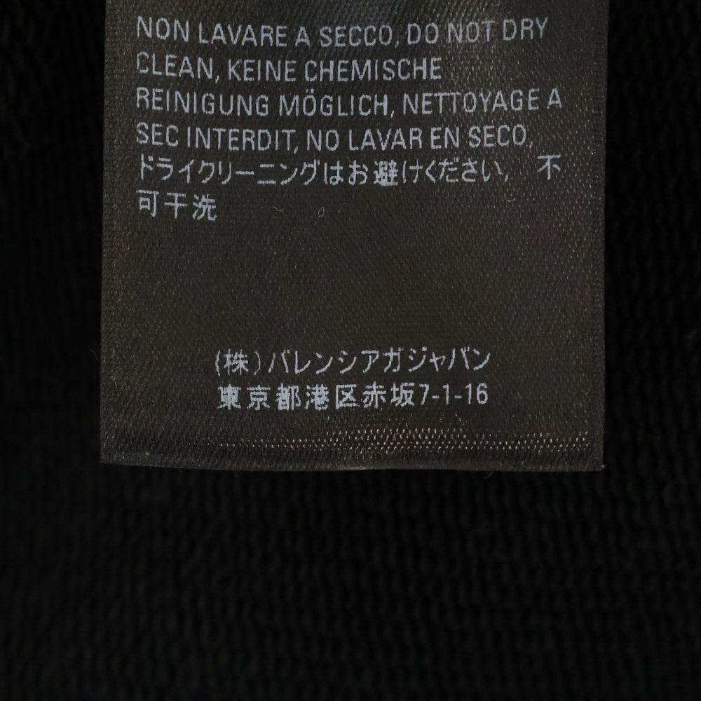 BALENCIAGA(バレンシアガ) 20SS Uniform Credit Card Logo Hoodie ユニフォームクレジットカードロゴプリント プルオーバーフーディパーカー 620973 TIV80 ブラック
