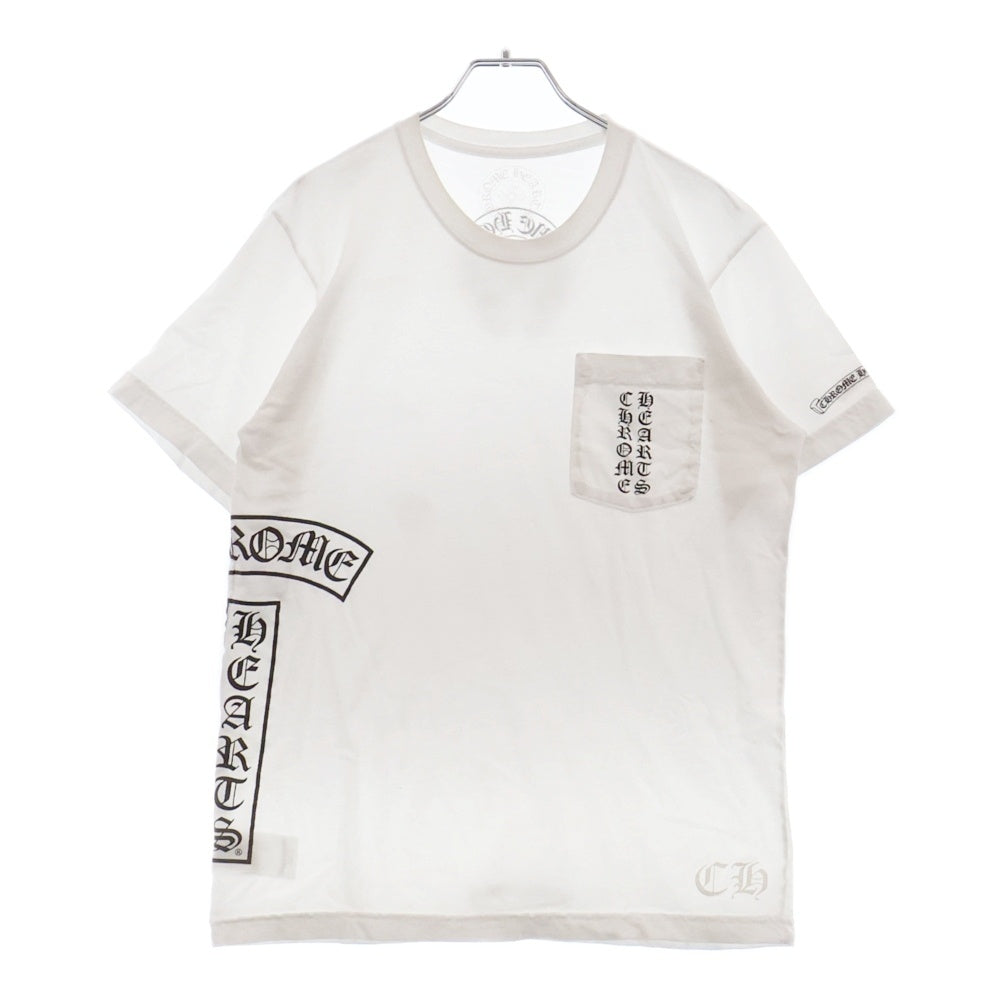 CHROME HEARTS(クロムハーツ) T-BAR バックホースシュープリント 半袖Tシャツ カットソー ホワイト