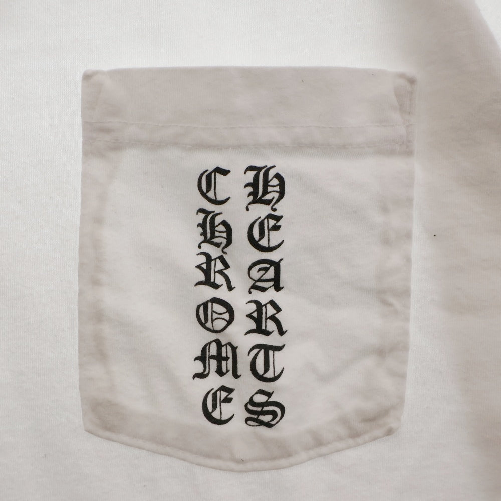 CHROME HEARTS(クロムハーツ) T-BAR バックホースシュープリント 半袖Tシャツ カットソー ホワイト