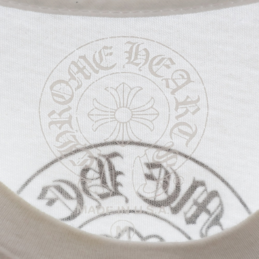 CHROME HEARTS(クロムハーツ) T-BAR バックホースシュープリント 半袖Tシャツ カットソー ホワイト