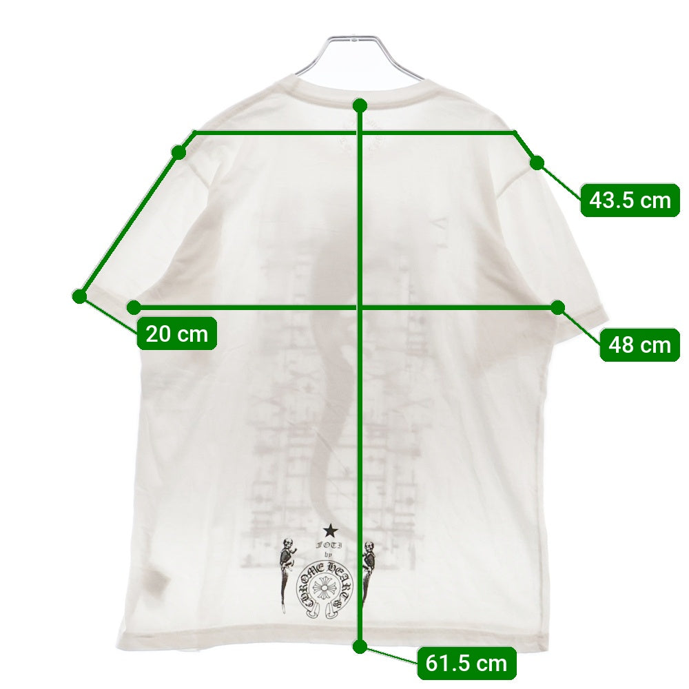 CHROME HEARTS(クロムハーツ) CH T-SHRT 1 フロントFOTIジャービスプリント 半袖Tシャツ カットソー ホワイト