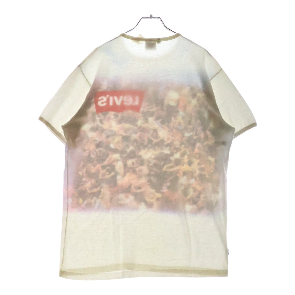 Levi's(リーバイス) 70s WOODSTOCK ウッドストック フォトプリント 半袖Tシャツ カットソー ホワイト