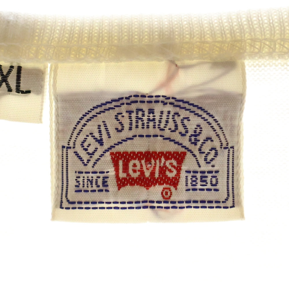 Levi's(リーバイス) 70s WOODSTOCK ウッドストック フォトプリント 半袖Tシャツ カットソー ホワイト