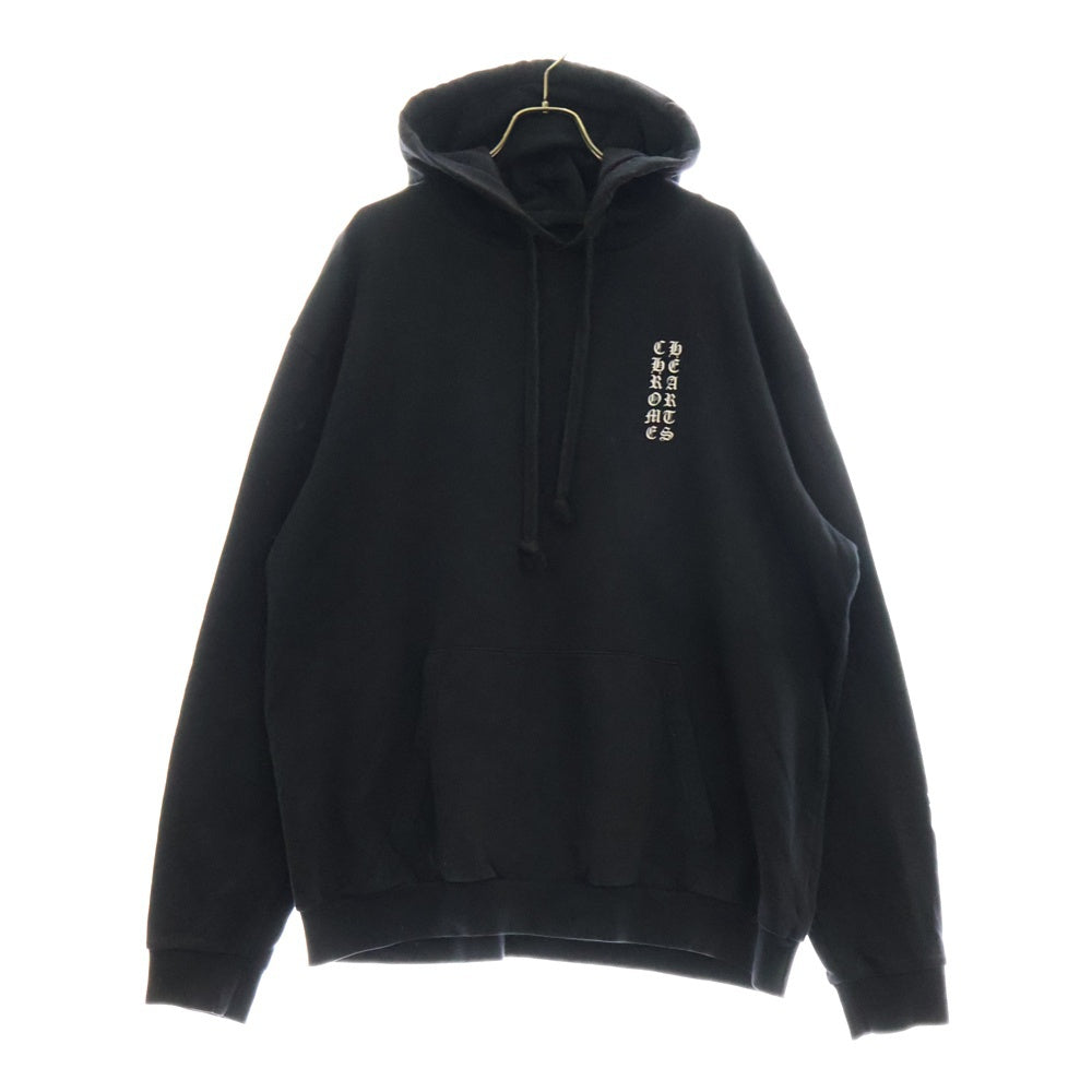 CHROME HEARTS(クロムハーツ) SWTSHRT PLVR アームロゴプリントプルオーバーパーカー ブラック