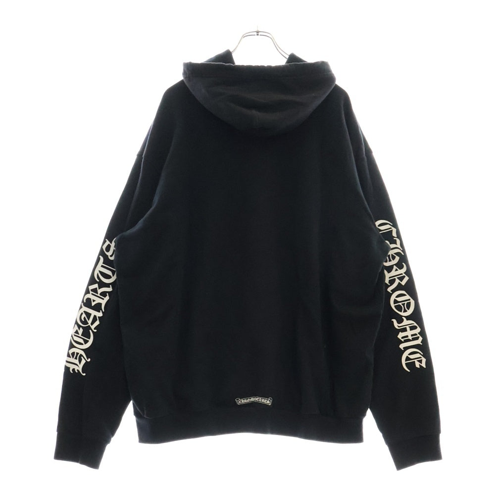 CHROME HEARTS(クロムハーツ) SWTSHRT PLVR アームロゴプリントプルオーバーパーカー ブラック