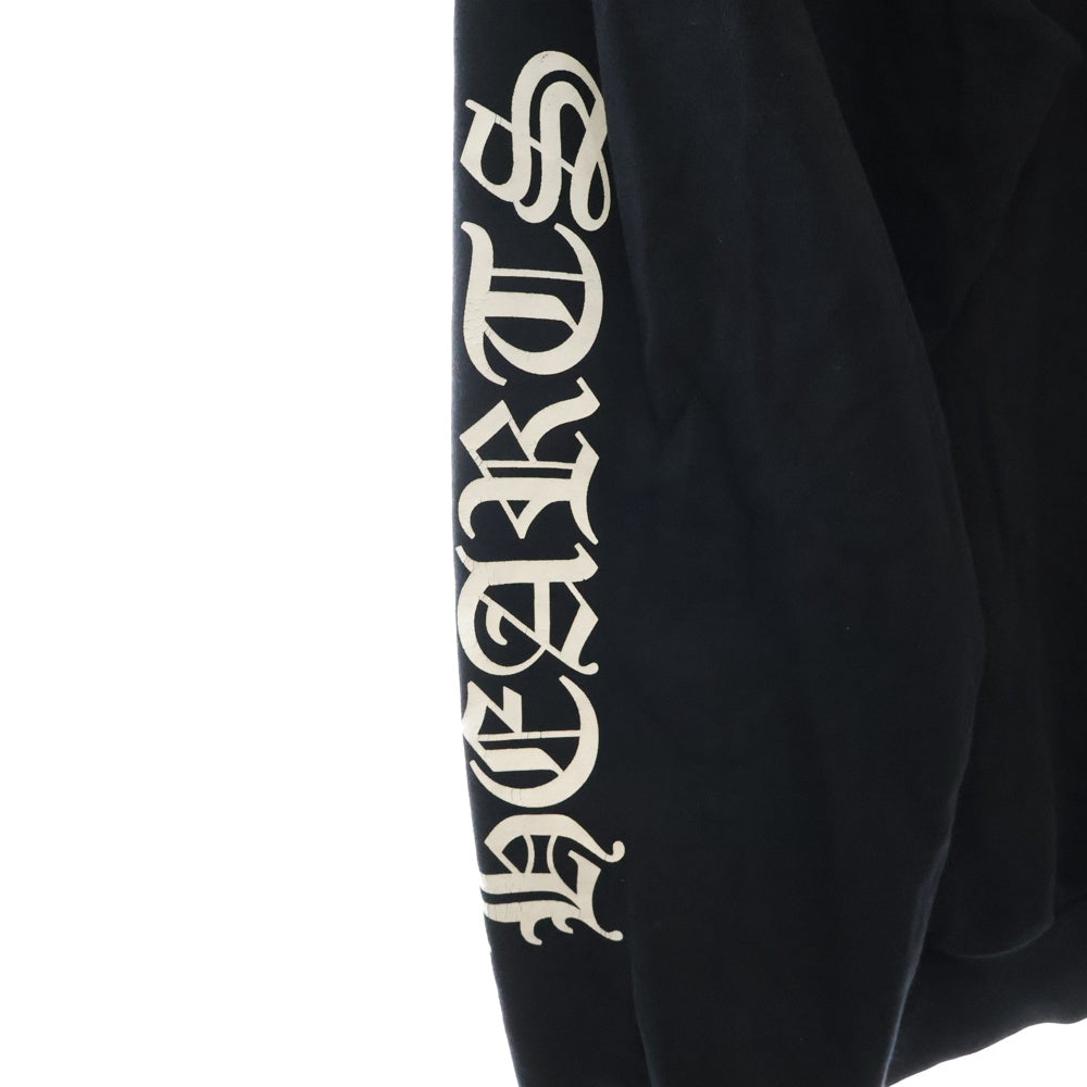 CHROME HEARTS(クロムハーツ) SWTSHRT PLVR アームロゴプリントプルオーバーパーカー ブラック
