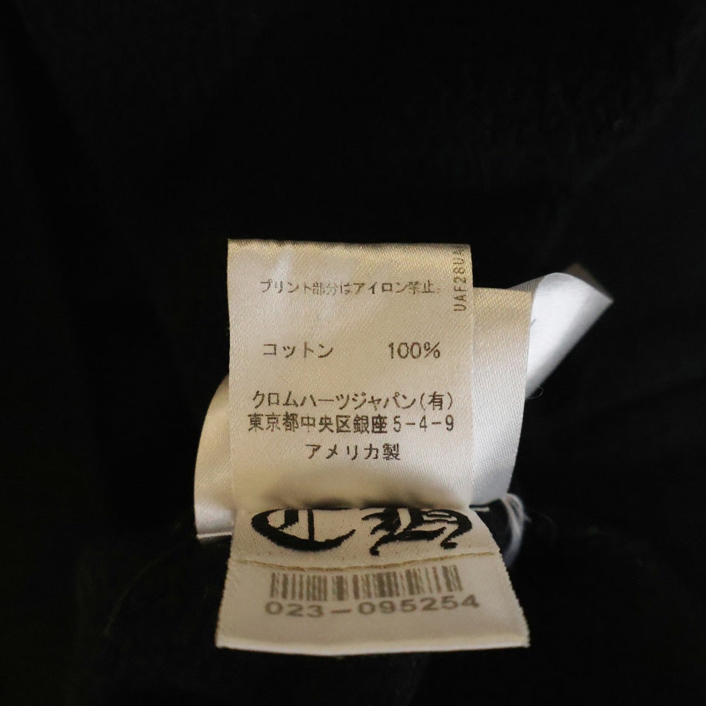 CHROME HEARTS(クロムハーツ) SWTSHRT PLVR アームロゴプリントプルオーバーパーカー ブラック