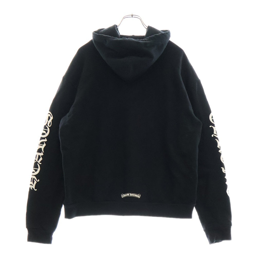 CHROME HEARTS(クロムハーツ) SWTSHRT PLVR アームロゴプリントプルオーバーパーカー ブラック