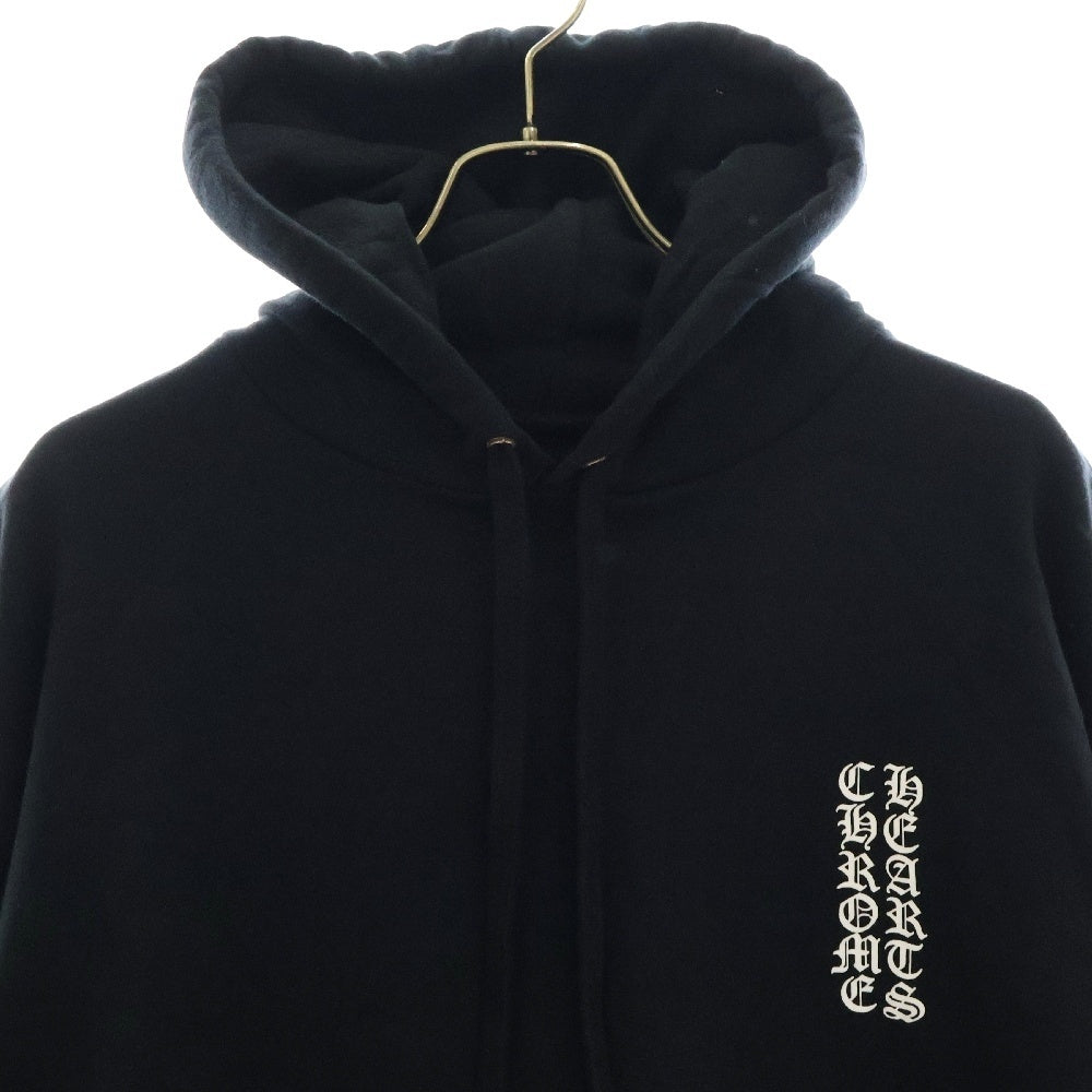 CHROME HEARTS(クロムハーツ) SWTSHRT PLVR アームロゴプリントプルオーバーパーカー ブラック