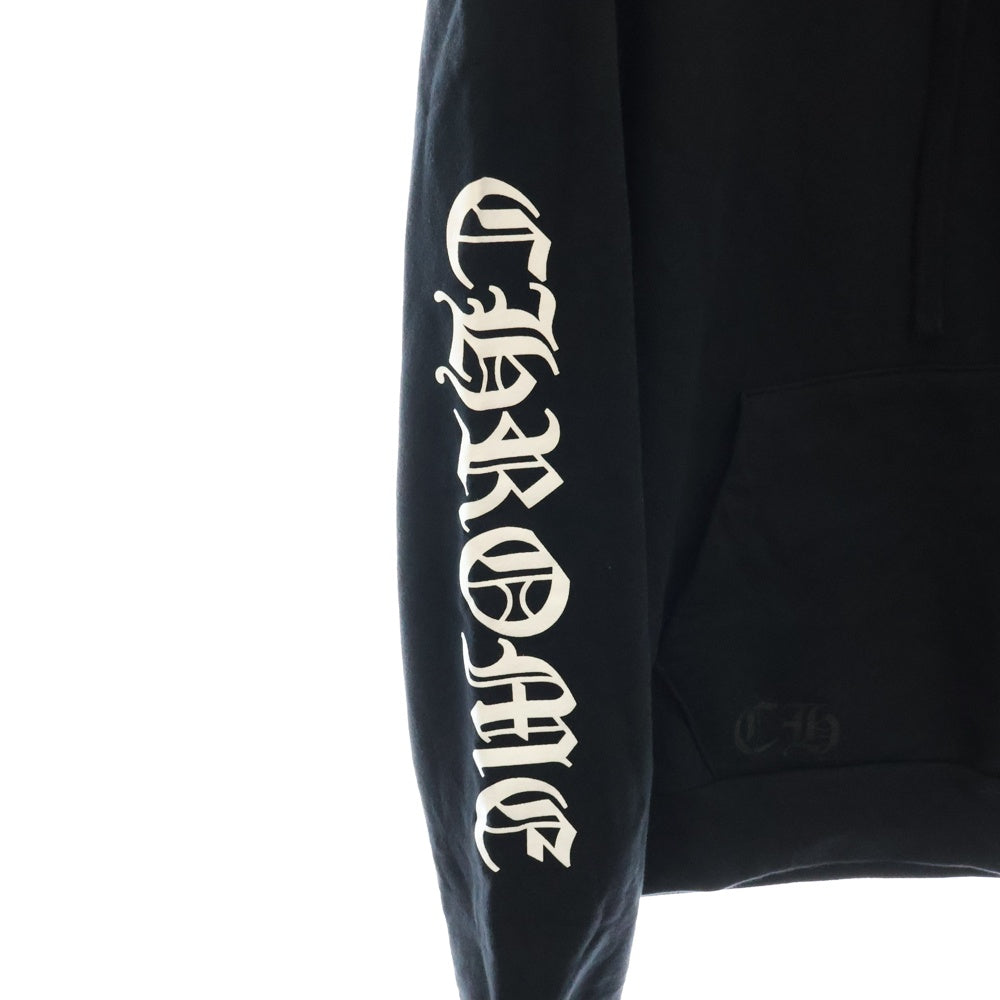 CHROME HEARTS(クロムハーツ) SWTSHRT PLVR アームロゴプリントプルオーバーパーカー ブラック