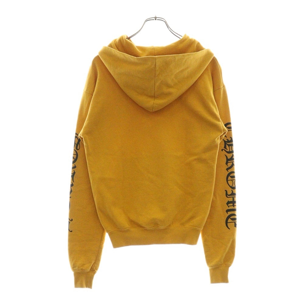 CHROME HEARTS(クロムハーツ) SWTSHRT PLVR アームロゴプリントプルオーバーパーカー イエロー