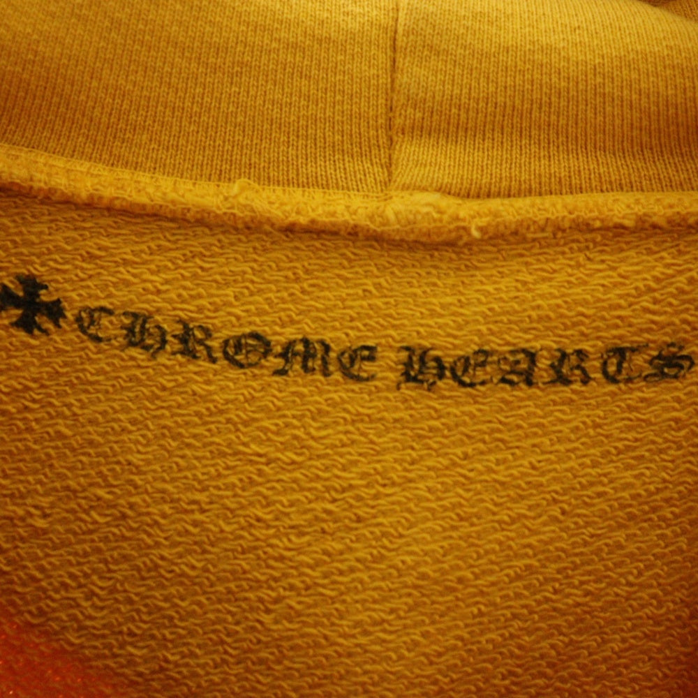 CHROME HEARTS(クロムハーツ) SWTSHRT PLVR アームロゴプリントプルオーバーパーカー イエロー