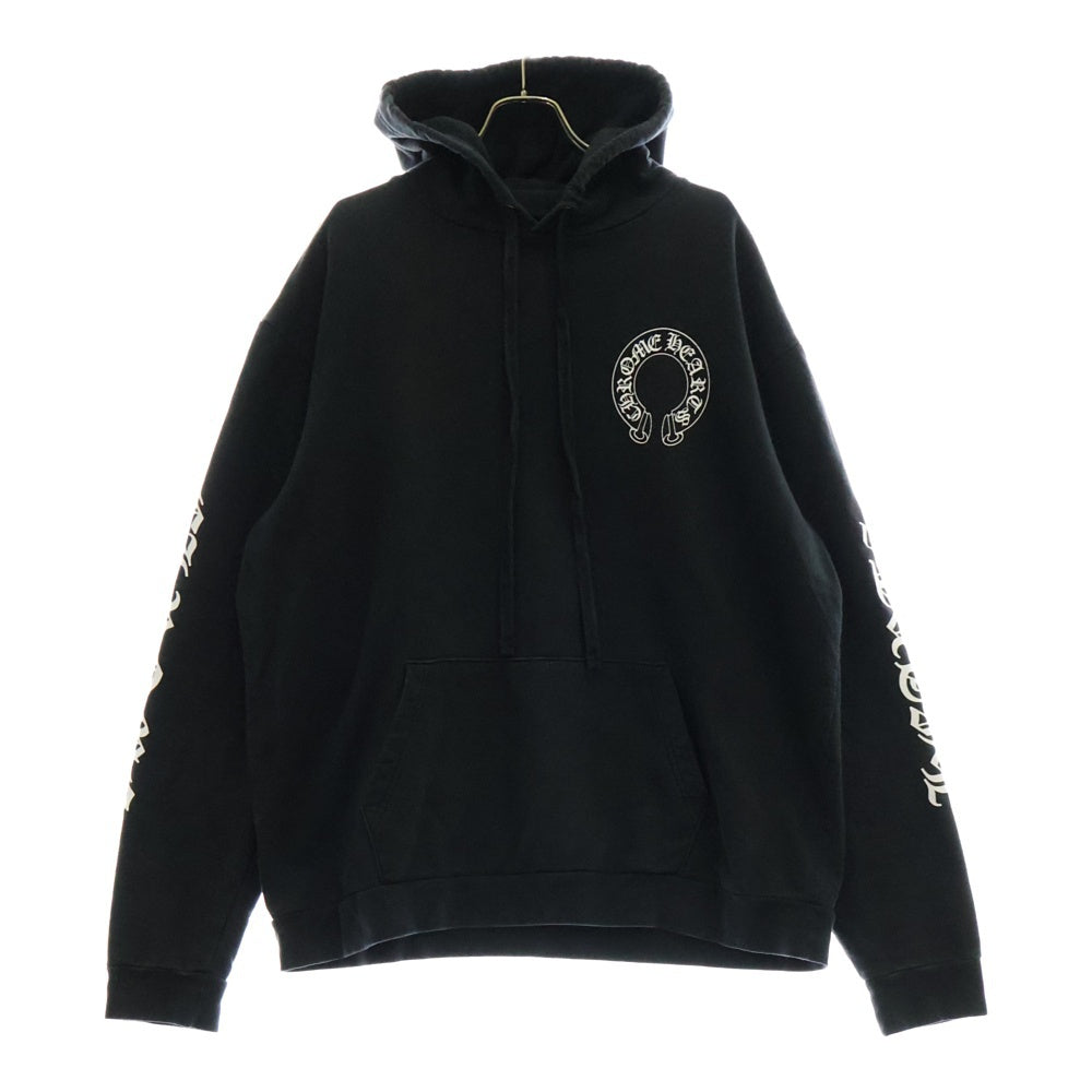 CHROME HEARTS(クロムハーツ) × MATTY BOY Chomper Horseshoe Hoodie マッティボーイ チョンパーホースシュー スウェット プルオーバーパーカー ブラック