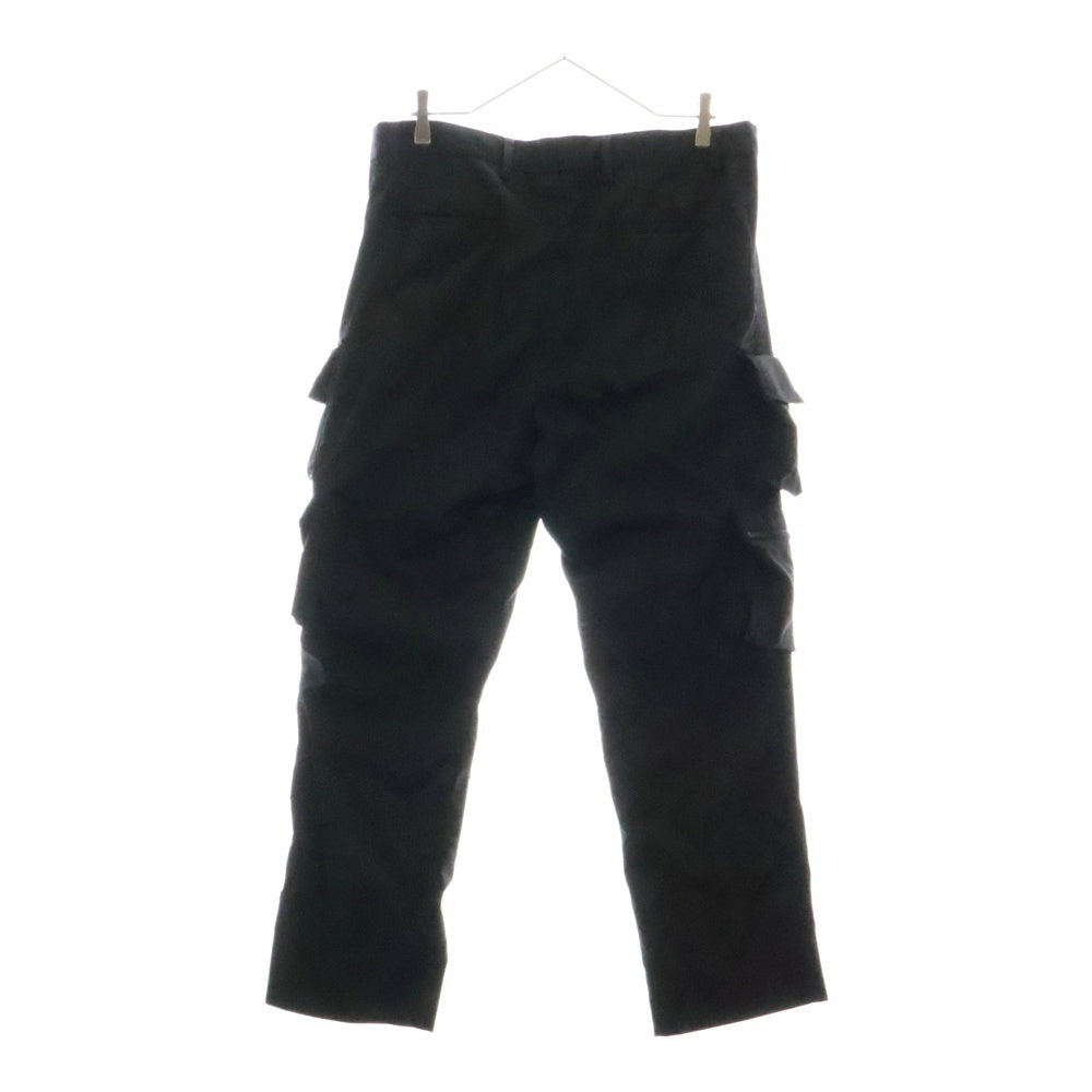 PRADA(プラダ) RE-NYLON GIMMICK SPH395 サイド切替 マルチポケットカーゴロングパンツ ブラック
