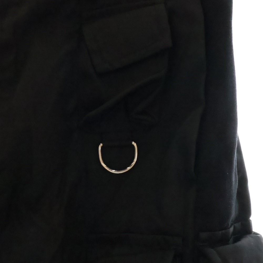 PRADA(プラダ) RE-NYLON GIMMICK SPH395 サイド切替 マルチポケットカーゴロングパンツ ブラック