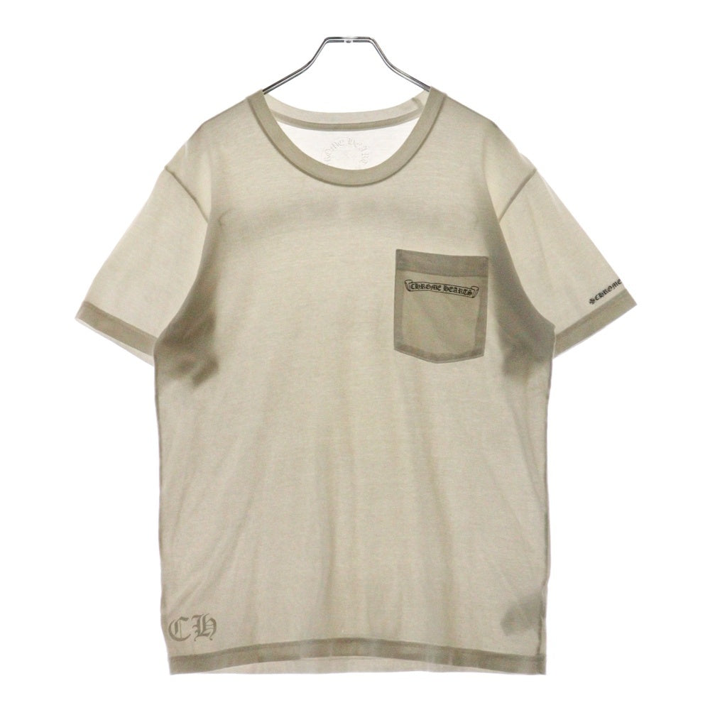 CHROME HEARTS(クロムハーツ) CH T-SHRT 1 バックスクロールラベルプリント 半袖Tシャツ カットソー ホワイト