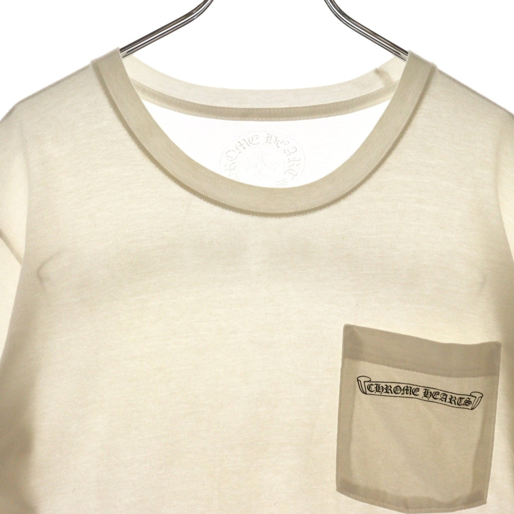 CHROME HEARTS(クロムハーツ) CH T-SHRT 1 バックスクロールラベルプリント 半袖Tシャツ カットソー ホワイト