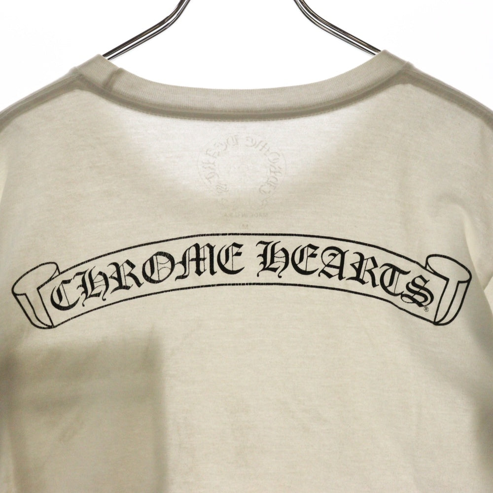 CHROME HEARTS(クロムハーツ) CH T-SHRT 1 バックスクロールラベルプリント 半袖Tシャツ カットソー ホワイト