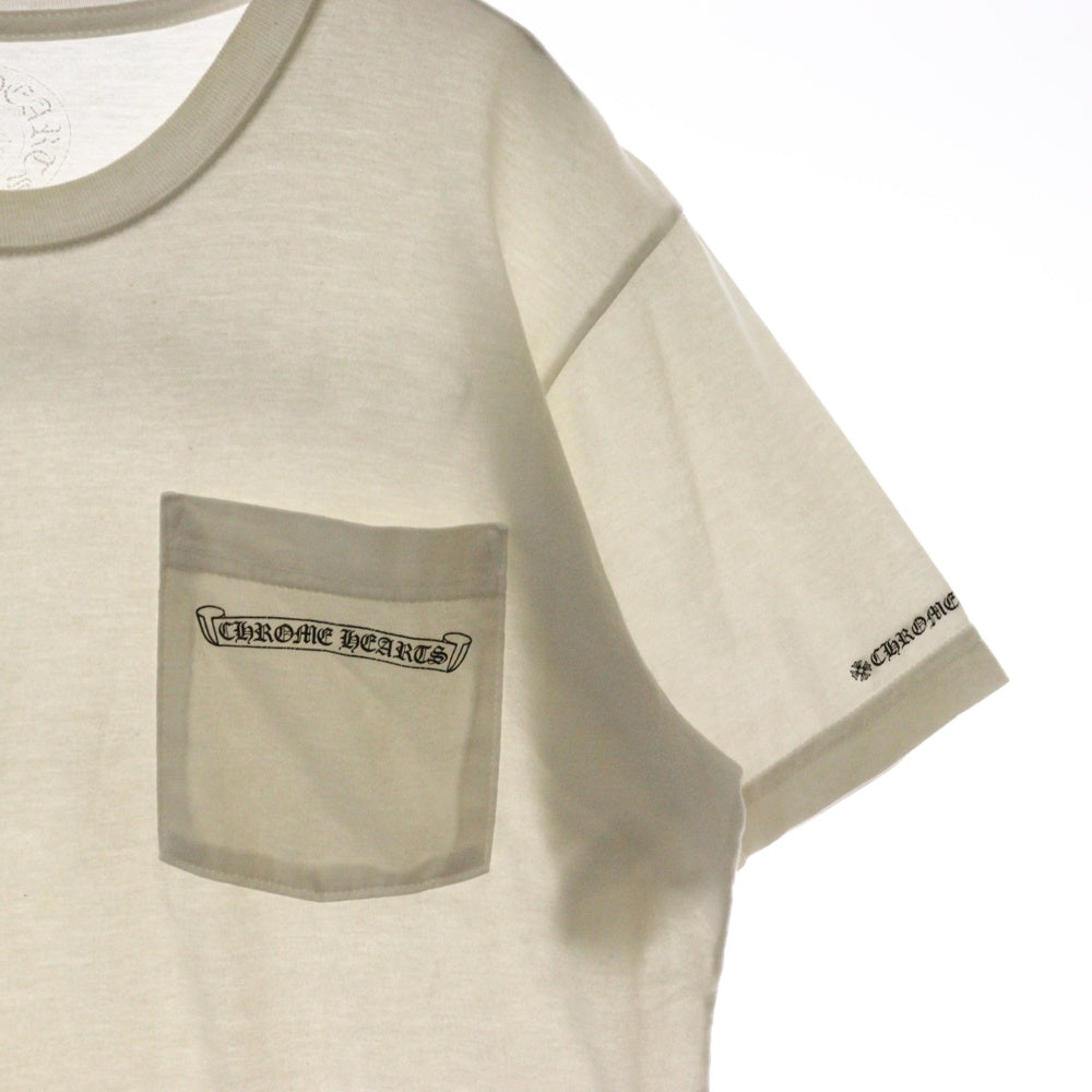 CHROME HEARTS(クロムハーツ) CH T-SHRT 1 バックスクロールラベルプリント 半袖Tシャツ カットソー ホワイト