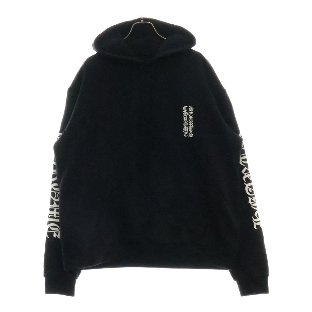 CHROME HEARTS(クロムハーツ) SWTSHRT PLVR アームロゴプリントプルオーバーパーカー ブラック