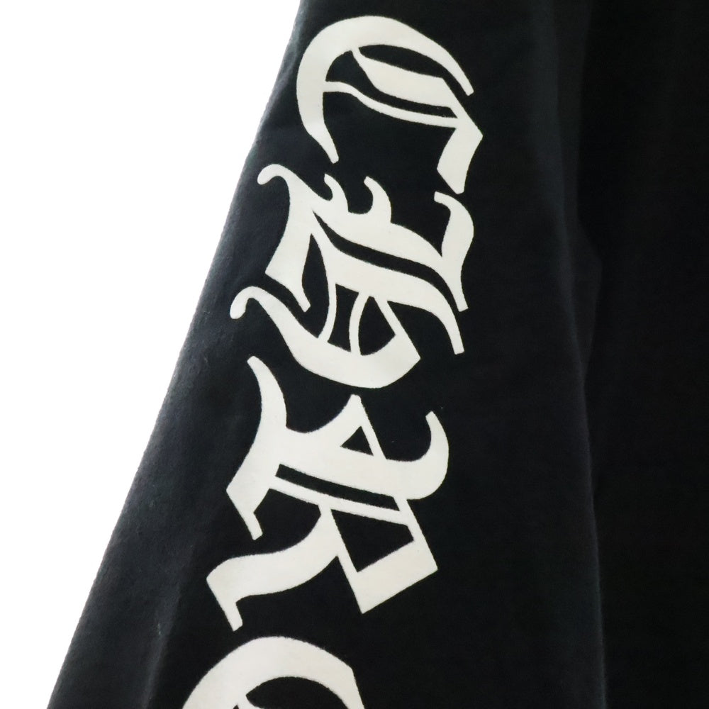 CHROME HEARTS(クロムハーツ) SWTSHRT PLVR アームロゴプリントプルオーバーパーカー ブラック