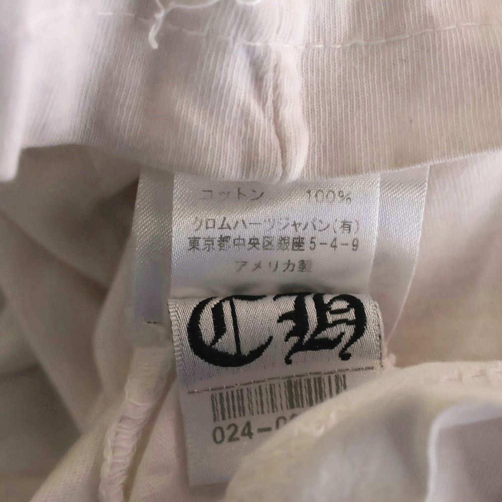 CHROME HEARTS(クロムハーツ) CH Plus Arm Logo L S Tee CHプラスアームロゴプリント 長袖Tシャツ ロングスリーブカットソー ホワイト