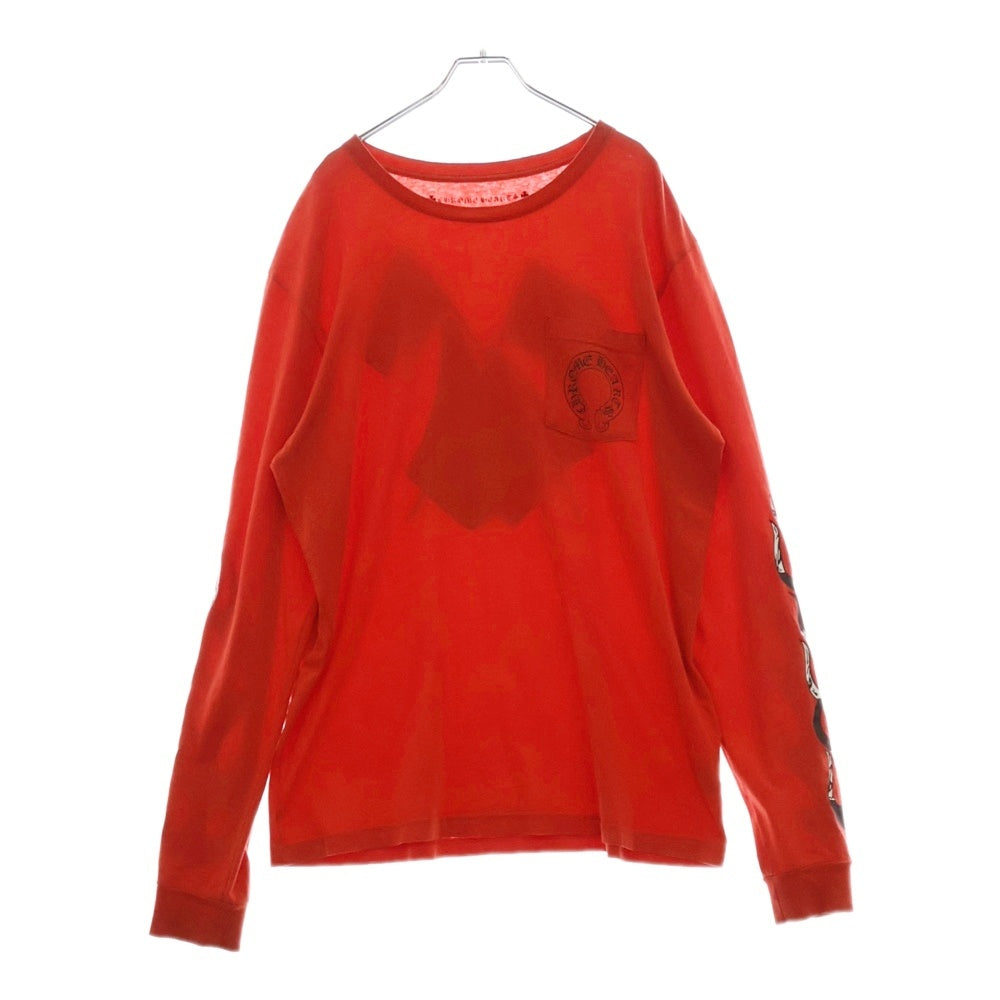 CHROME HEARTS(クロムハーツ) × MATTY BOY PPO Ketchup L/S Tee マッティボーイ ケチャップ 長袖Tシャツ ロングスリーブカットソー レッド