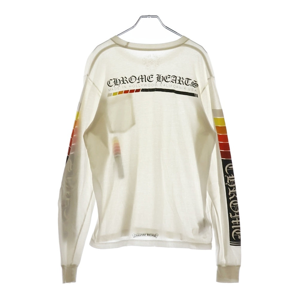 CHROME HEARTS(クロムハーツ) MADE IN HOLLYWOOD メイド イン ハリウッド アームロゴプリント 長袖Tシャツ ロングスリーブカットソー ホワイト