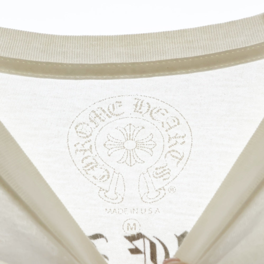CHROME HEARTS(クロムハーツ) MADE IN HOLLYWOOD メイド イン ハリウッド アームロゴプリント 長袖Tシャツ ロングスリーブカットソー ホワイト