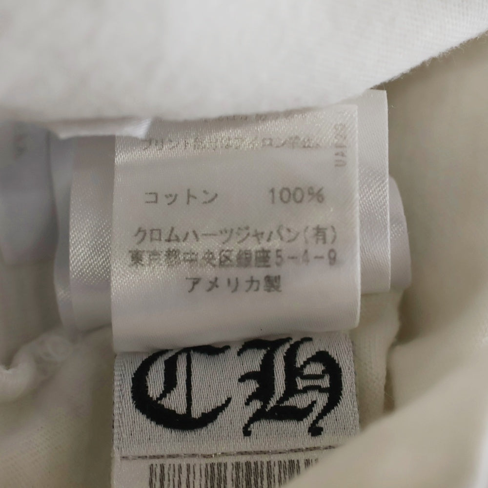 CHROME HEARTS(クロムハーツ) MADE IN HOLLYWOOD メイド イン ハリウッド アームロゴプリント 長袖Tシャツ ロングスリーブカットソー ホワイト